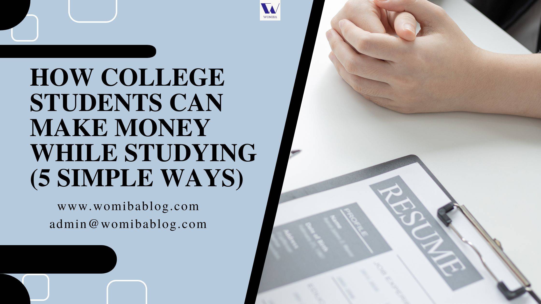 5 simpe ways students can make money while studying.