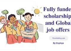 Fully funded scholarships and global job offers