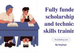 Fully funded scholarships and technical skills training